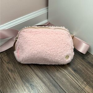 Rare Lululemon Athletica Pink Sherpa Bag